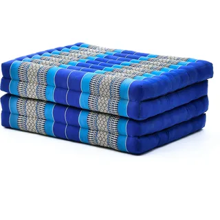 Leewadee Klappmatratze Gästebett Klappbar Auto Matratze Gästematratze Klappbar Faltbare Matratze, Kapok, 200 x 70 cm, Blau