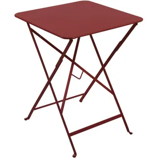 Fermob rechteckiger Stehtisch in der Farbe Chili-Rot, aus der Kollektion Bistro mit den Maßen 57 x 57 cm, 604243