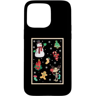 Hülle für iPhone 15 Pro Max Frohe Weihnachten Pyjama Urlaub Winter Urlaub Xmas PJS