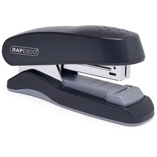 Rapesco 1064 Halbstreifen-Flachheftgerät, 25 Blatt Heftleistung, Schwarz