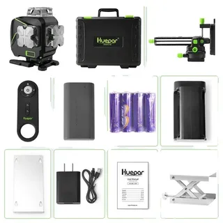 Laser-Nivelliergerät, 16 Linien, Bluetooth- und Fernbedienungsfunktionen, 16 Zeilen