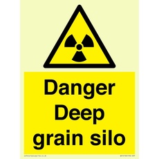 Danger Deep Grain Siloschild – 150 x 200 mm – A5P