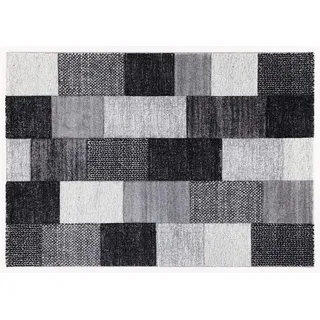 ABC Tappeti Teppich Ray schwarz/grau 57 x 200 cm