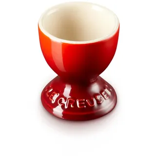 Le Creuset Steinzeug Eierbecher mit Stand-Fuß, 9 g, 5.3 x 5.3 x 5.9 cm, Kirschrot