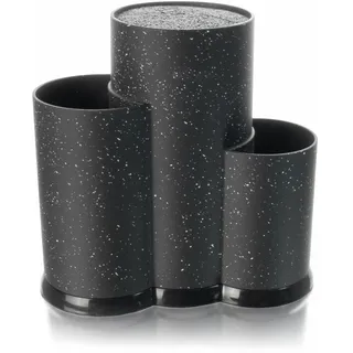 Universal Messerblock Messerständer Messeraufbewahrung Utensilienhalter herausnehmbarer Borsteneinsatz Besteckbehälter Küchenzubehör Spülmaschinenfest