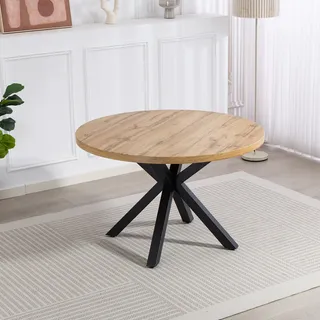 Duo Collection Esstisch »Damira Tisch rund BESTSELLER« Massives Metallgestell, Belastbarkeit bis 100 kg, beige