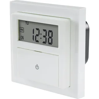 Sygonix Unterputz-Timer digital Wochenprogramm 1800 W Weiß