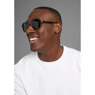 delmao DELMAO, Sonnenbrille im neuen Piloten-Look mit matt-grauem Rahmen - NEW, schwarz