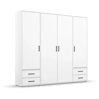Rauch Drehtürenschrank Voyager 187 x 194 x 53 cm Weiß/Blau
