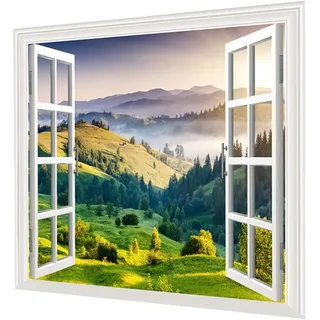 Wifehelper Wandteppich B?hmisch Berg 150x130 cm, 3D-Stereo-Effekt | Lebendige Farben, kuscheliger Kurzflor, nahtfein verarbeitet, für Wohnzimmer & Schlafzimmer, Allergiker geeignet