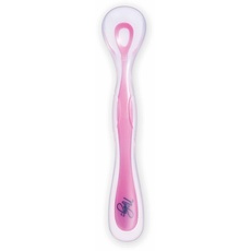 Nuby NT67658PINK Natural Touch Silikon-Löffel/silicone spoon / 1er Pack, Rosa