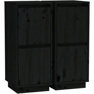 vidaXL Sideboards 31,5 x 34 x 75 cm Schwarz