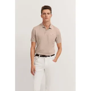 bugatti Poloshirt mit dezenten Kontraststreifen