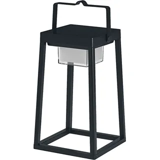 LEDVANCE Outdoor Bluetooth Solar-Tischleuchte schwarz, IP44, spritzwassergeschützt, bis 6,5 Stunden Brenndauer