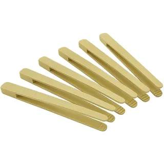 MC-Trend 6 Stück Grillzange 30 cm aus Buchenholz – nachhaltige Holz Küchenzange mit Rillen – Made in Europe (6)