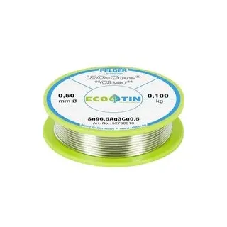 Felder ISO-Core  Clear  SAC305 Lötzinn Spule Sn96,5Ag3Cu0,5 0.100 kg 0.5 mm