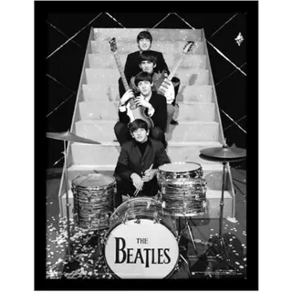 Pyramid International The Beatles Poster im Rahmen (Fotoshooting-Design), gerahmter Kunstdruck, 30 x 40 cm
