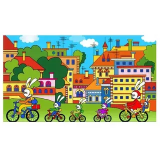 Bartos Erika: Fahrradtour auf der Insel Pipiter - Diafilm in ungarischer Sprache