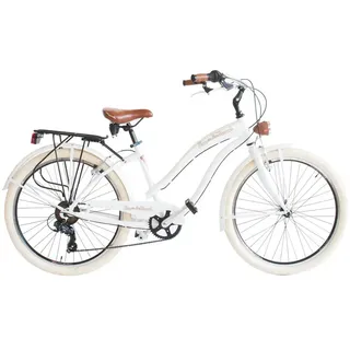 Via Veneto Sun On The Beach Lady 26 ́ ́ Shimano Tx30 Fahrrad - White - 43