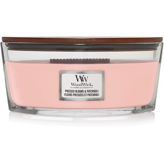 Woodwick Pressed Blooms & Patchouli ellipse Kerze 453 g