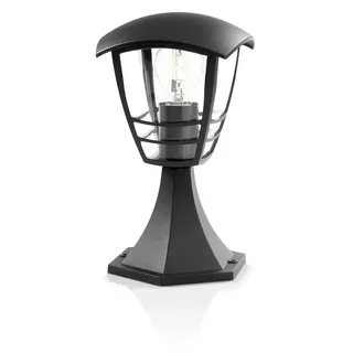 Philips Sockelleuchte Aluminium, 30,0 cm, E27, 15300 lm, Schwarz