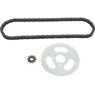 T8F -Zahnradkette Set Aluminiumlegierung Stahl 44T 3 Lochrad 10t 10H Vorderrad mit 88 Verbindungsantrieb für DIY -Motorrad -ATV -Fahrrad