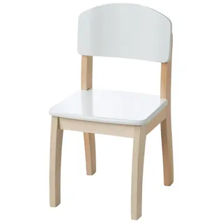 roba Kinderstuhl 32,5 x 61 x 32,5 cm Holz weiß lackiert