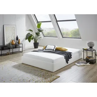 Westfalia Schlafkomfort Polsterbett "Osaka", weiß, B:145cm L:205cm, Bezug:Kunstleder, 100% Polyurethan, Polsterung: Polsterwatte 100% Polyester, Gestell: Holzwerkstoff, WESTFALIA SCHLAFKOMFORT, Betten, Polsterbett, auch ohne Matratze erhältlich oder in H2,H3 und H4 erhältich