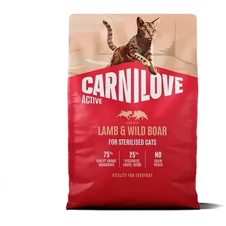 Carnilove Aktives Lamm Und Wildschwein Für Kastrierte Erwachsene Katzen 2kg - One Size