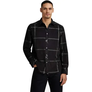 G-STAR RAW Herren Stalt 2.0 Regular Shirt ls, Mehrfarben (dk Black Louis Check D23564-C549-D416), S