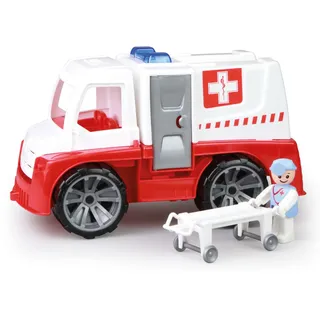 Spielzeug-Krankenwagen LENA "Truxx", rot (weiß, rot), Spielzeugfahrzeuge, KinderB:16cm H:17cm T:29cm, Kunststoff, Spielzeug-Krankenwagen, Made in Europe, B:16cm H:17cm T:29cm