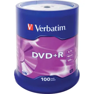 Verbatim DVD+R 4.7 GB, 100 St.