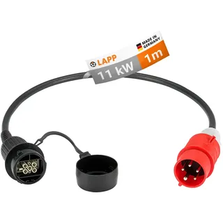 Lapp Mobility CEE Ladeadapter / 11kW / 16 A / 3-Phasig/für unkompliziertes Laden zu Hause oder unterwegs