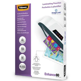 Fellowes ImageLast A5 80 Mikron Laminierfolie, - 100er Pack