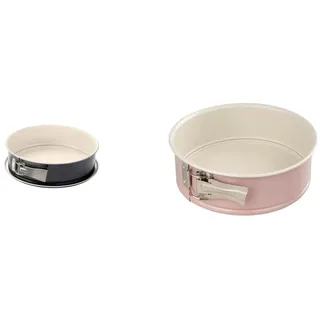 Dr. Oetker Springform Ø 26 cm Back-Trend, Kuchenform mit Flachboden & 4651 Springform Flachboden, runde Kuchenform aus der Serie Modern Baking - Retro Design mit zweifarbiger, 20 cm