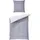 Wendebettwäsche Gestreift Silber 155 x 220 cm + 80 x 80 cm