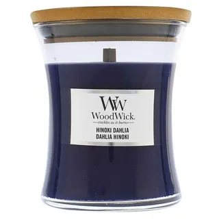 Woodwick Hinoki Dahlia Duftkerze 275 g lila
