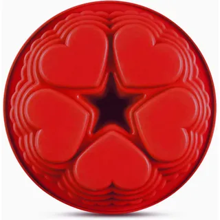 1 Stück Valentinstag Silikon Backformen Ø 25cm, FantasyDay Antihaftbeschichtet Silikon Kuchenform Muffinbackformen Brotbackform für Muffin Kuchen Pudding Torte - Hochwertige Silikonbackform Kastenform