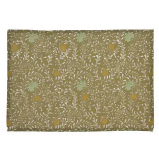 Home Styling Collection Tischset Baumwolle Blumenmuster 45/30 cm , Grün , Naturmaterialen , Heimtextilien, Wohntextilien, Tischwäsche, Tischsets