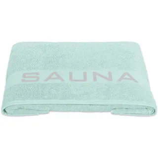Delindo Lifestyle Saunatuch Colares, XXL Frottee Saunahandtuch für Damen, Baumwolle, Mint, 80x200 cm groß