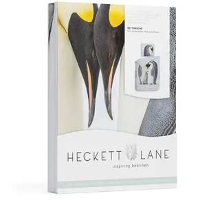 Heckett Lane Harry Duvet Cover, 100% Cotton Satin, Cloud Blue, 155 x 220 cm, 1.0 Pieces