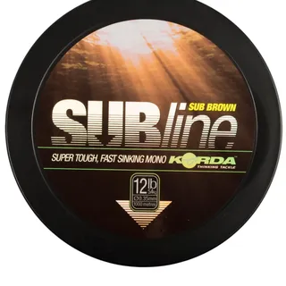 Korda SUBline Ultra Tough Karpfenschnur 1000m Schnur, Durchmesser:0.40mm, Farbe:braun