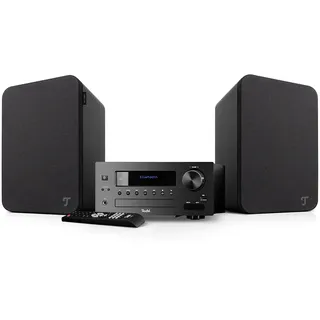 Teufel Ultima 20 Kombo 2 - HiFi Stereo Kompaktanlage mit CD und Bluetooth | USB, DAB+ Digitalradio, FM Radio, Musikstreaming, Bassreflex -Schwarz
