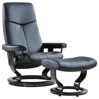 Stressless Relaxsesselset , Schwarz , Holz, Leder , Echtleder , Rindleder , Buche , Schichtholz , 76x100x71 cm , Lederauswahl, Relaxfunktion , Wohnzimmer, Sessel, Ledersessel