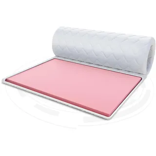 FDM Matratzentopper VISCO Matratze Topper 80x200 cm Härtegrad H2 Höhe ca. 4 cm thermoplastischer Schaum Allergiker Geeignet Öko-Tex Weiß
