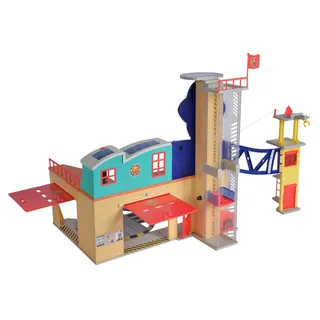 Simba Feuerwehrmann Sam Mega-Feuerwehrstation Spielfigurenset 45 cm x 14 cm x 65 cm