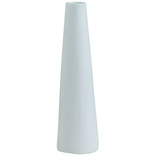 QUUPY Große weiße Keramikvase mit Knospe, einzelne Blume, kleine Knospe, dekorative Blumenvase, Heimdekoration, Tafelaufsatz, moderner minimalistischer Stil für Zuhause, Büro, Regaldekoration