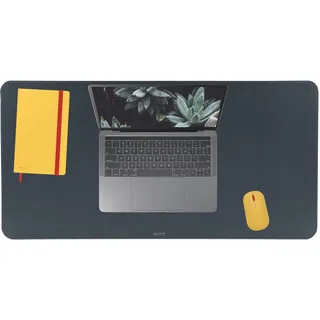 Leitz Schreibtischunterlage, Groß, 80 x 40 cm, Anti-Rutsch-Matte für Laptop, PC, Monitore & Mauspads, Schreibtischschoner & Mauspad, Für Zuhause/das Büro, Cosy Serie, Grau, 52680089, Velvet Grey