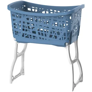 Bama Stand Up Wäschekorb mit Beinen, 60,5 x 40 x 68,5 cm, Farben Sortiert