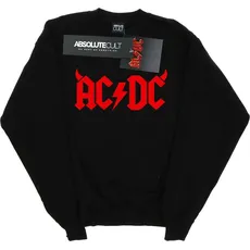 AC/DC, Herren, Pullover, Horns Logo Baumwolle Sweatshirt, Schwarz, (M)
